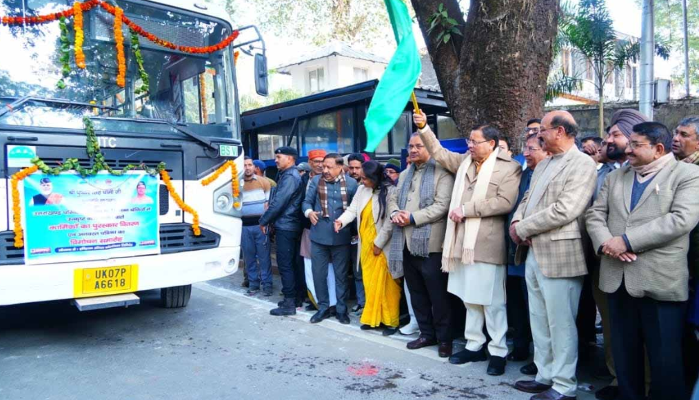 uttarkhand parivahan nigal ko mili nayi bus